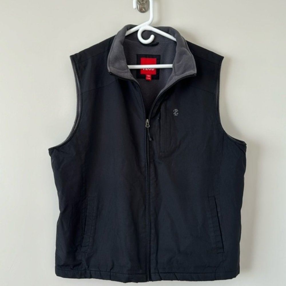 Izod Men Black Sleeveless Vest Size XL